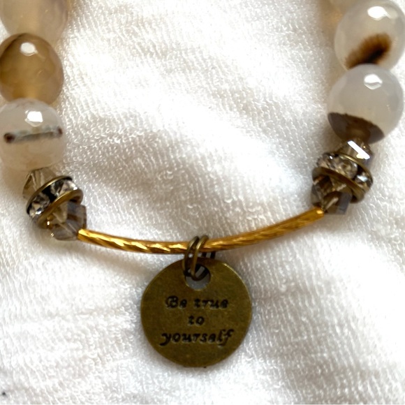 Whispering Prayer Bracelet with Be True to Yourself Coin - Picture 5 of 5